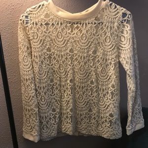 Banana republic lace blouse